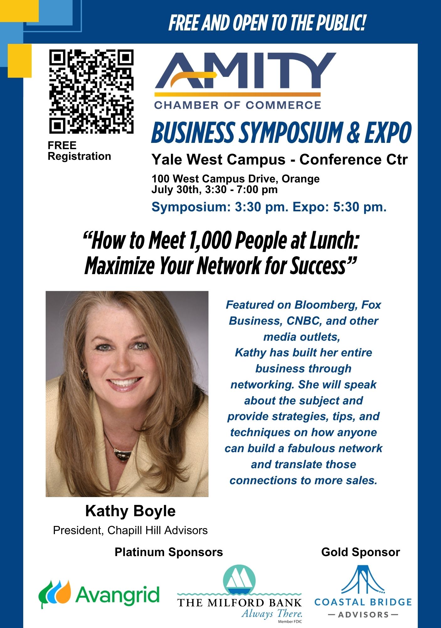 Amity Chamber Business Symposium: "How to Meet 1,000 People at Lunch: Maximize Your Network for Success"
